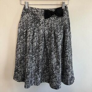 Apt 9 vintage y2k black and white whimsical circle skirt